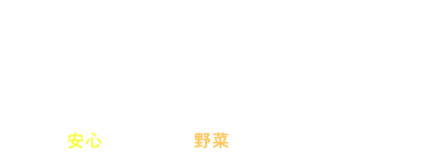 安心で美味しい野菜をお届けします